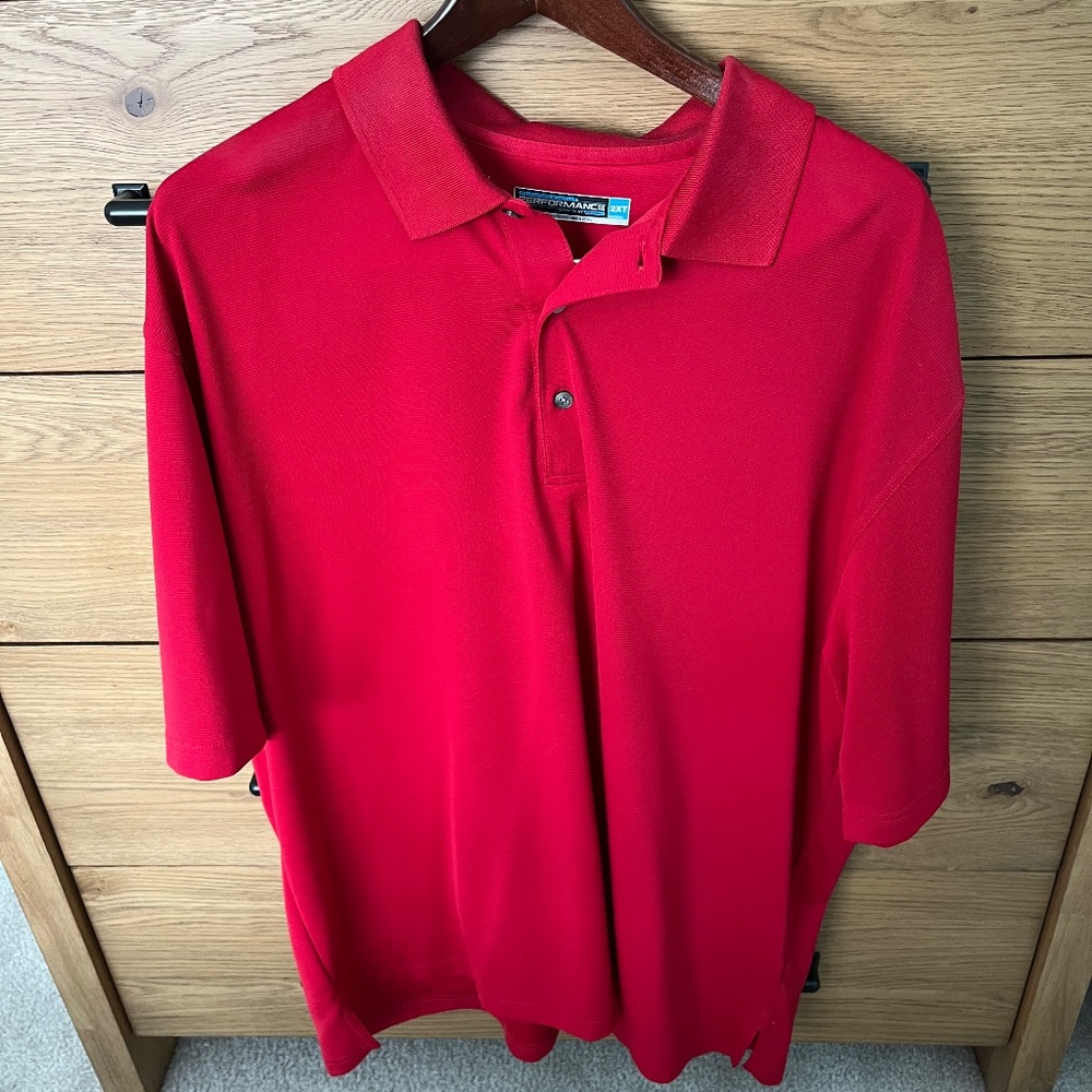Short sleeve red shirt 2XL